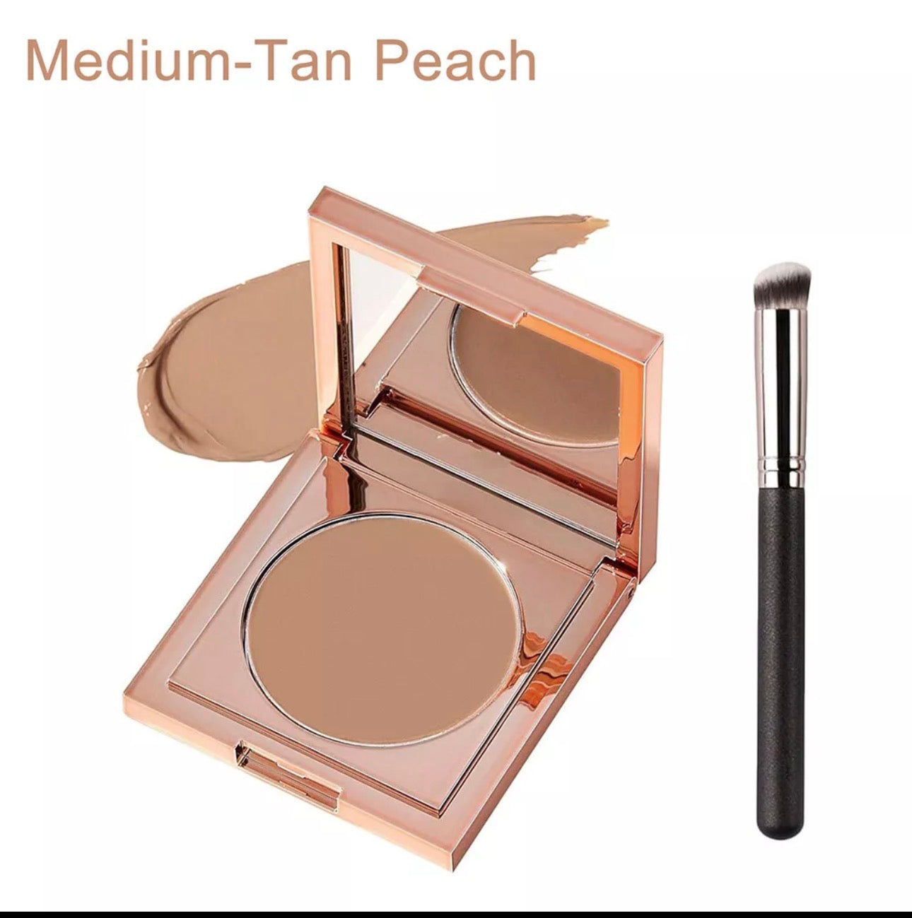 Selenthe Colored Clay CC Undereye Corrector Under Eye Concealer Eye Corrector and Brush