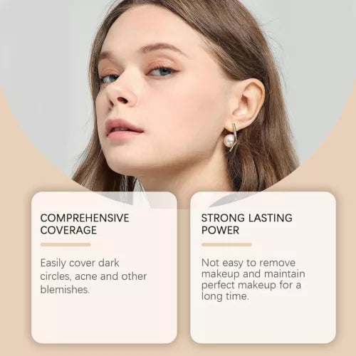 Selenthe Colored Clay CC Undereye Corrector Under Eye Concealer Eye Corrector and Brush